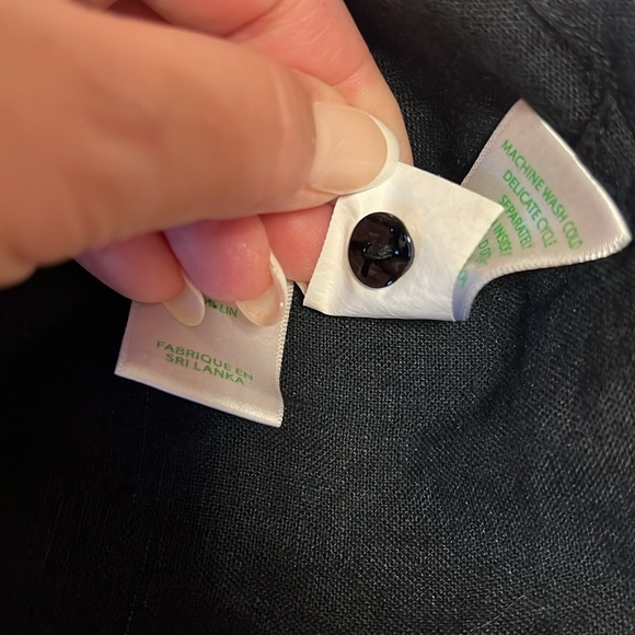 Lilly Pulitzer Bethanne Knee Length Dress, buttondown, black, pockets, size 2 - Picture 14 of 16